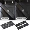 AGF3  1/2Pcs Carbon Fiber Car Seat Belt Cover Shoulder Pad Protector Cover Safety Belt Padding Pad Cushion For KIA K5 Rio Ceed Rio K2
