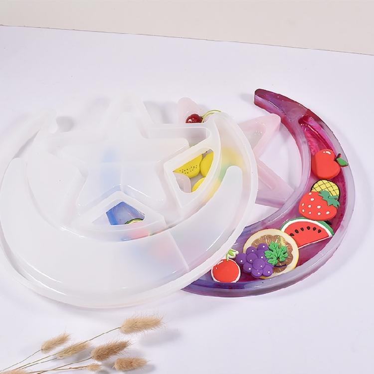 Soap Dish Mold Moon Star Silicone Moulds for Resin Casting Dish Jewellery Tray