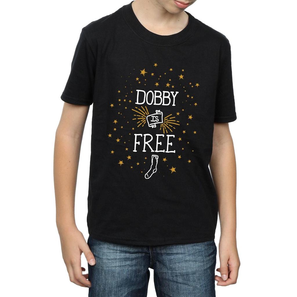 Harry Potter Boys Dobby Is Free Cotton T-Shirt