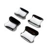 4-Color ABS Car Door Handle Bowl Cover - Silver, Exterior Accessory