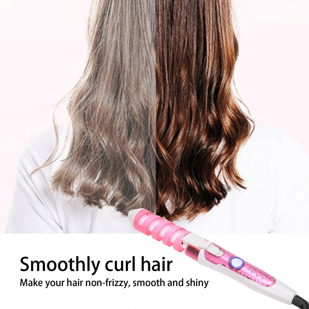 110‑240V Electric Hair Curler Electric Hair Curling Wand Spiral Hair Curler Curling Iron Hairstyling Tools Spiral Curling Wand