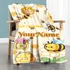 Biene Maja Personalized Name Blanket Multi-purpose Personalized Blanket Ultra-Soft Throw For Nap Home Decor Living Room Seaside Four Seasons Universal