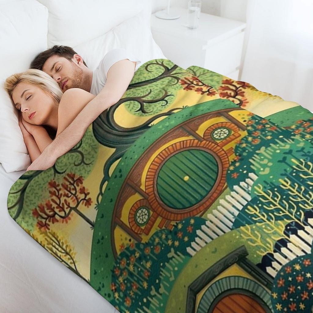 Visit the Shine - Hobbiton Throw Blanket Decorative Throw Blankets Sofas Of Decoration Luxury Throw For Sofa Thin Blankets