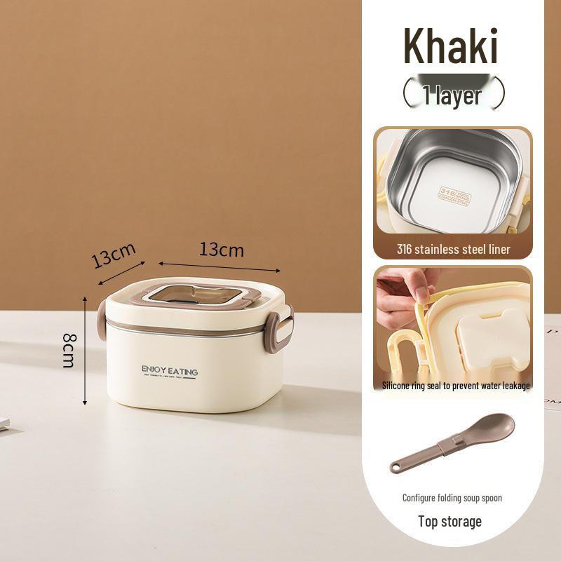 

316 Multi-layer Stainless Steel Insulated Lunch Box for Office and School – Portable Bento with Lid