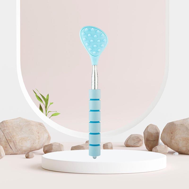 

Extendable Cactus Back Scratcher with Spikes Retractable One-Hand Itch Stick for Men Women Durable Stainless steel светло-синий