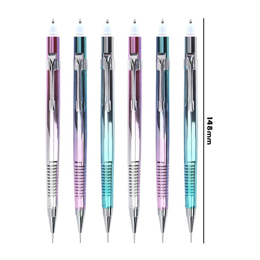 Kvalitní kovová mechanická tužka Dvojitá hlava 0,5/0,7/0,3/0,9 mm Propisovací tužka 2 v 1 Kuličkové pero Studenti