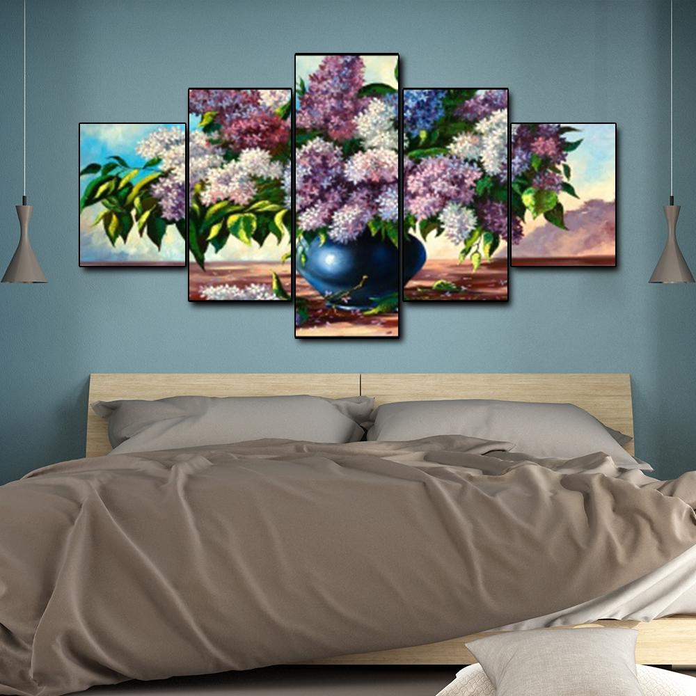 

Настенный холст, художественная живопись, букет цветов, художественный постер, декор, современное украшение для дома для гостиной, офиса, спальни, без рамки 40x60cm*2 40x80cm*2 40x100cm*1