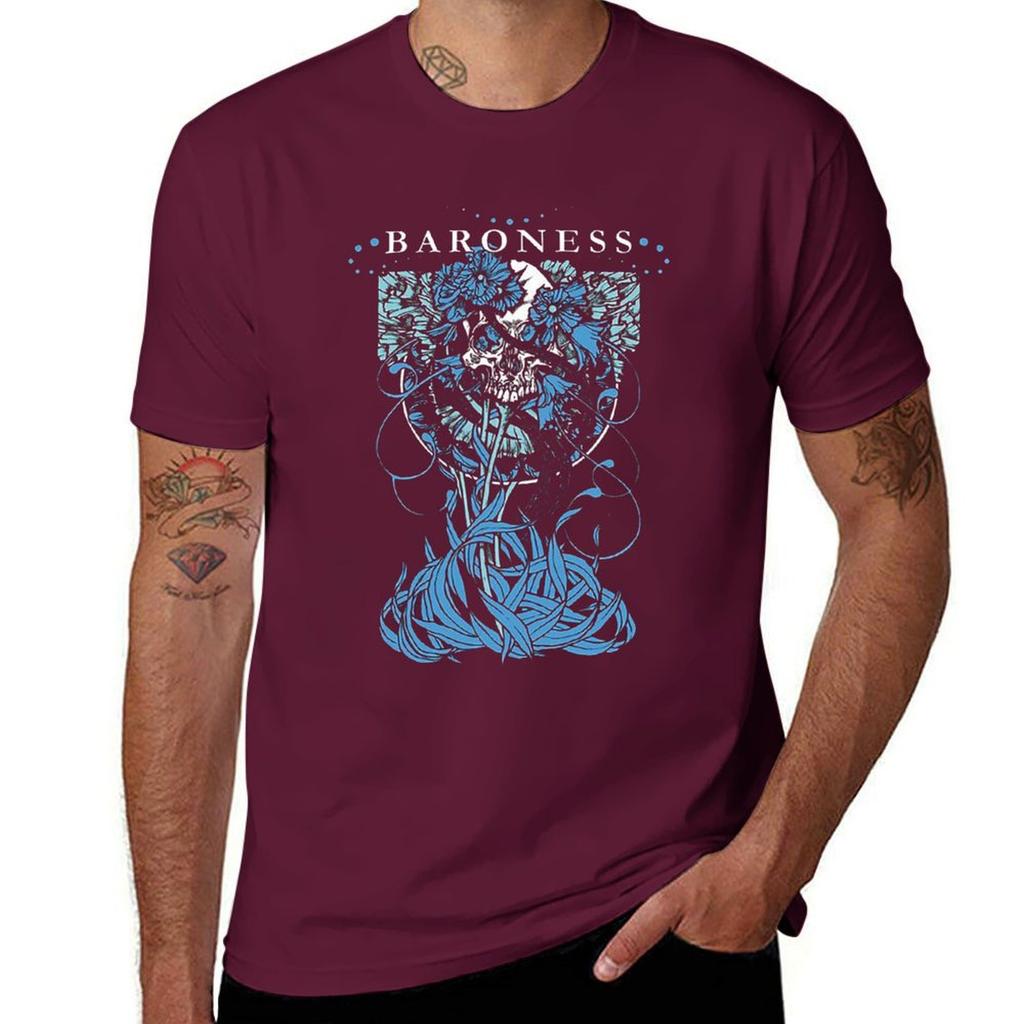 new baroness T-Shirt valentines clothes Luxury man hippie clothes t shirts for men cotton