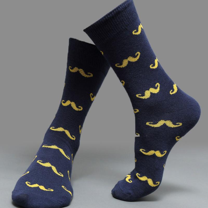 New Arrival High Quality Combed Cotton Men Polka Dot Strip Happy Socks  Color  Designer Casual Novelty Dress Business