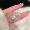 Elegant Snowflake Ear Studs - Stylish Small Design for Women’s Autumn-Winter Collection