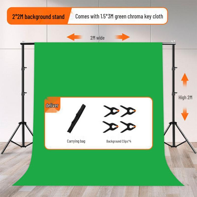 Invisible Green Screen Chroma Key Stand with Thickened Cloth for Photography and Film