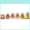 Capybara Micro Landscape Garden Figurine Pvc Creative With Cycling Lotus Design For Gift Giving