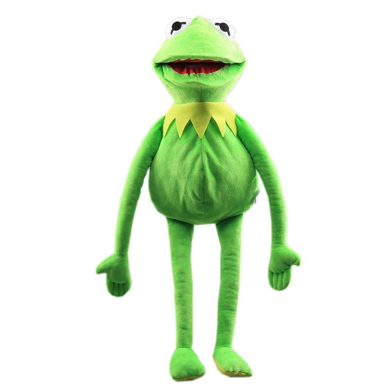

1pKermit The Frog Funny Plush Doll Hand Puppet Schoolbag Frog Animal Plush Toy Big Doll Ventriloquist Performance Props For Baby зелёный