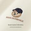 MARK FAIRWHALE Men's Bear Embroidered Polo Sweatshirt