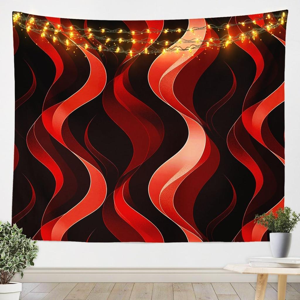 Black White Tapestry Kids Abstract Art Wall Hanging for Boys Girls Teens Stripes Modern Art Wall Blanket Geometric Wall Art Room