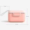 Milk Powder Storage Box PP Shell BPA Free Portable Baby Milk Powder Container Box with Lanyard Pink/Green
