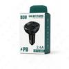 Car Bluetooth Charger & FM Transmitter with MP3, Lossless Calls, and Fast Charging