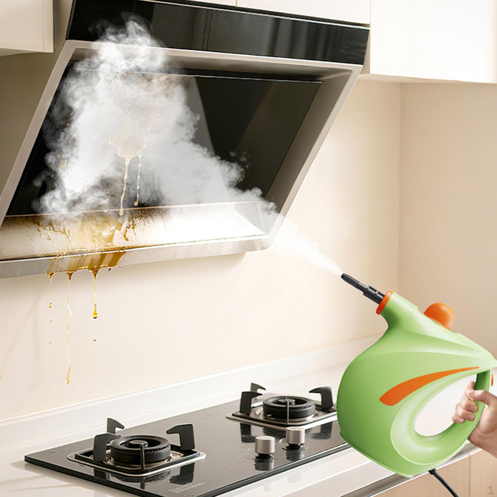 

Ручной пароочиститель для дивана с резервуаром для воды 700 мл Мощная очистка 1200 Вт для кухни зелёный