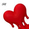 Modern Decoration Melting Heart Sculpture 3D Printed Dripping Figurine Romantic Decor Home for Room Desk Shelf Unique Love Gift