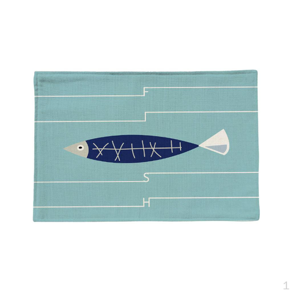Mediterranean Fresh Style Rectangular Heat-insulated Table Mats