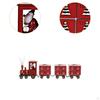 Small Train Christmas Tree Decoration Table Decor Statue Home Gifts Set Xmas