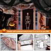 3Sets 180cm*76cm Mesh Artificial Spider Web Gauze Funny Party Decor for Home Outdoor 2025 Scary Party Scene Decor Horror Prop