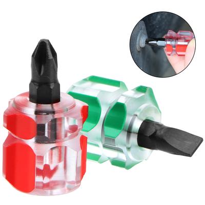 Phillips Screwdriver Short Small Split Car Fender Repair Tools Slotted Screwdriver Mini