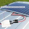 Walfront Solar Double Cable Entry Gland Box Solar Entry Housing with 2m 10AWG Extension Cord for RVs, Boats, Yacht, Roofs