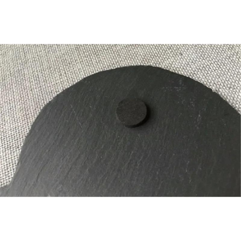 Black Solid Natural Slate Heart Shaped Dinner wedding Plate Barbecue Tray Cake Sushi Stone Dinner Cheese Pizza Flat Food Tray