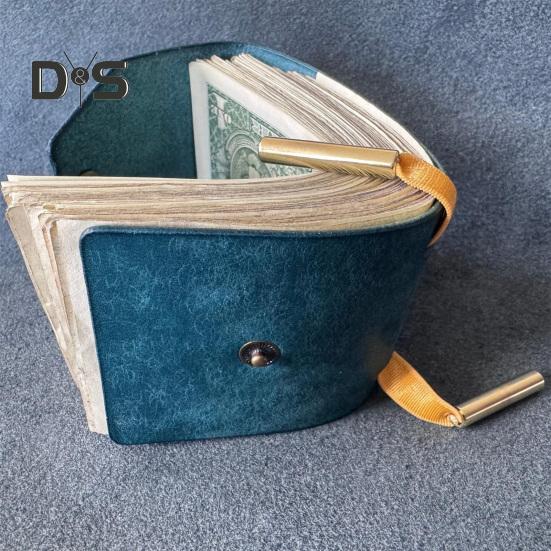 Peněženka Cash Wrap Rychlý přístup k hotovosti Držák na peníze Organizér na hotovost z umělé kůže s magnetickým zapínáním Praktická peněženka pro barmana, holiče