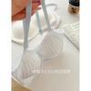 Gingham Wireless Bralette Seamless Adjustable Strap Bra For Women