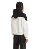 White Paneled Hoodie