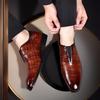 Pantofi de piele italiană pentru bărbați Pantofi formali de afaceri de modă Mocasini de designer Pantofi brogue de gală pentru bărbați Pantof Oxford clasic casual