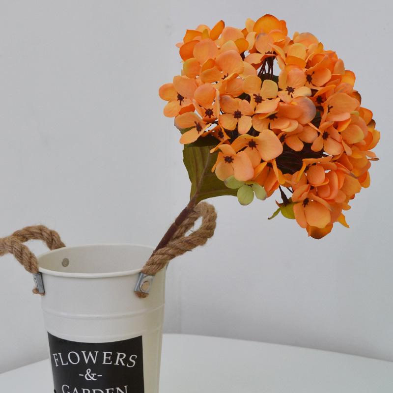 Wedding Artificial Hydrangea Bouquet - White Cloth Single Stem for Home Decor