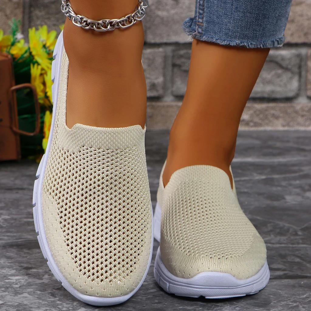 Fashion 2024 Autumn New Fashion Round Toe Shallow Mouth Women's Slip-on Loafers Outdoor Brand Designer Platform Sole Casual Shoes