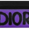 Dior Miss  Graffiti Print Five Card Slot Calfskin Card Holder Women Accessories Purple Black S3601UZCW-M75E