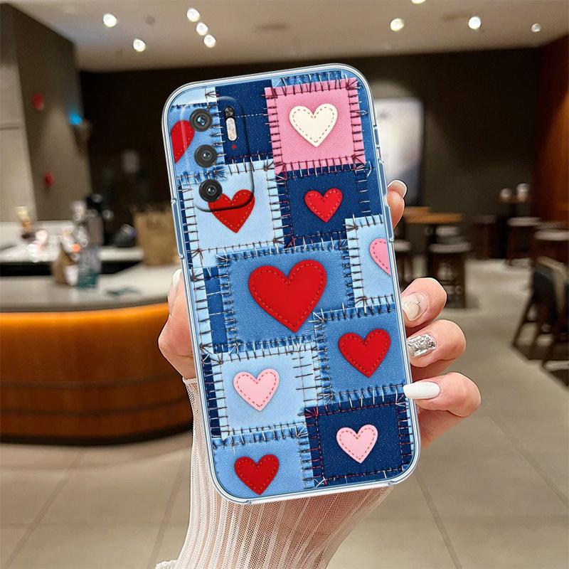 UP17 Calm Heart Transparent Phone Case for Samsung Galaxy A04 A04S A14 A23 A34 A54 M23 M33 M52 M53