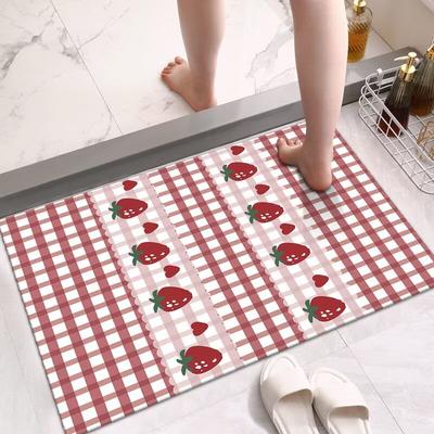 Toilet Floor Mat Household Bathroom Door Non-slip Mat Soft Diatom Mud Absorbent Foot Pad Wash Basin Toilet Carpet