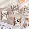 Cartoon Wood Rubber Stamp Lovely Cats Stamp Decorative Stamp Animal Stamp for Card Making