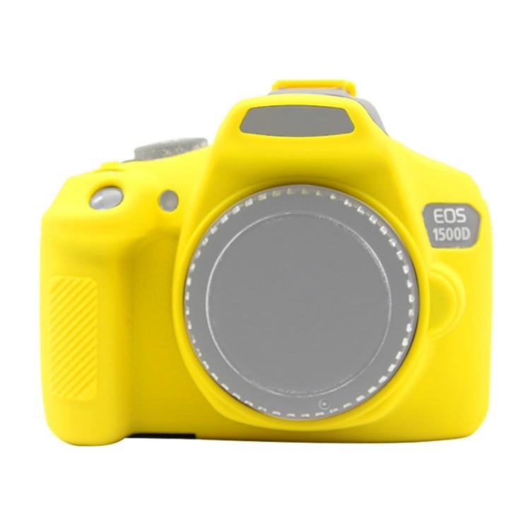 

PULUZ Soft Silicone Protective Case for Canon EOS 1300D / 1500D жовтий