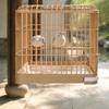 Acrylic Bird Cage with PET Sliding Door Simple to Clean for Home, Tabletop