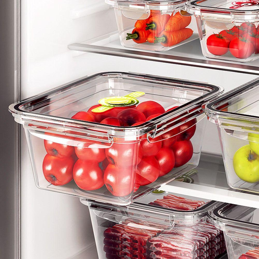 Clear Kitchen Food Container Multifunctional Stackable Food Sealing Boxes Refrigerator Storage Box for Fruits Vegetables Pasta