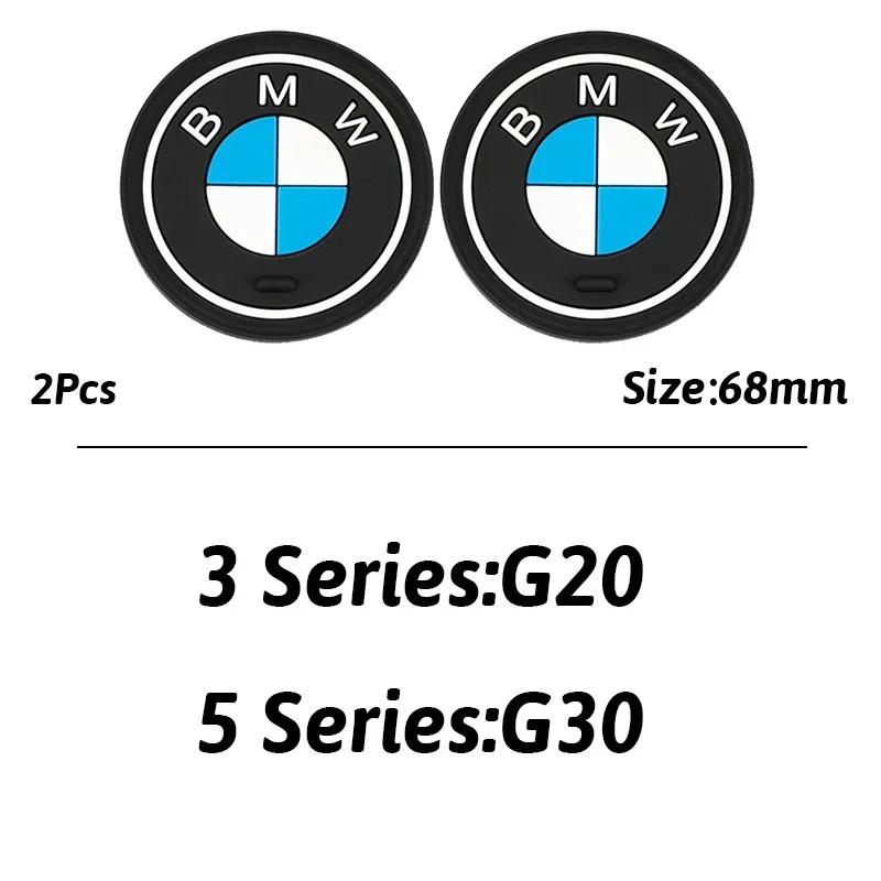 BMW 2Pcs Car Cup Holder Anti-Slip Coaster Pad Interior Accessories For BMW M G30 G32 G01 G02 G05 G06 G07 G26 G23 G22 F40 F20 G08