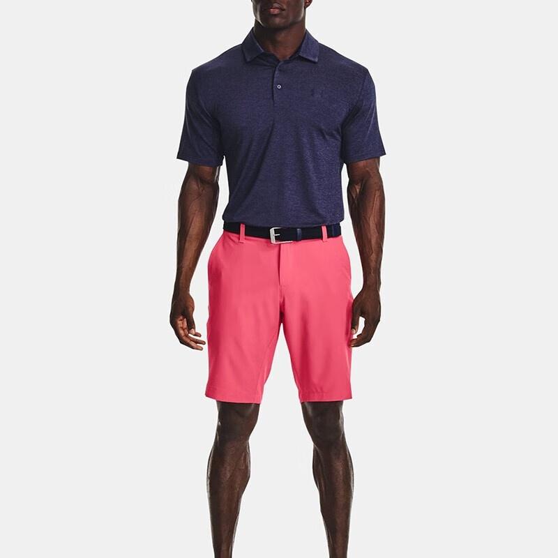 Under Armour Polo Shirts Men's Dark Blue Polo Collar Moderate Straight Fit Unisex 1378673-410