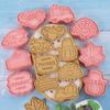 8 PCS Cookie Cutter Set Plastic Material Cutter Thanksgiving Series Biscuit Cutters Kitchen Baking Cookie Biscuit Gadget