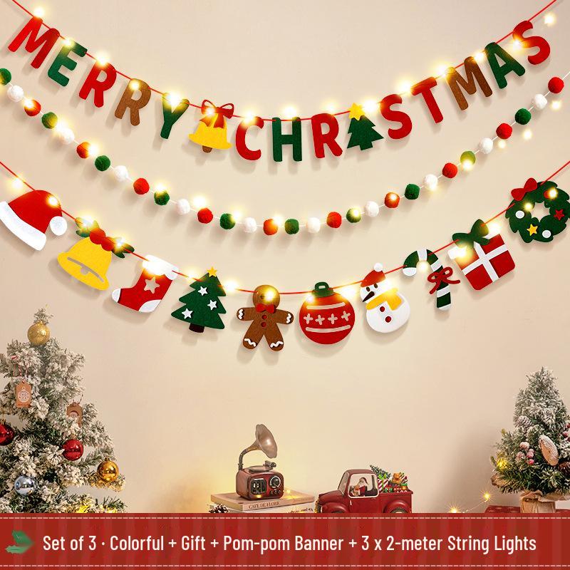 Christmas Tree Ornaments: Festive Banners, Lights & Hanging Decorations