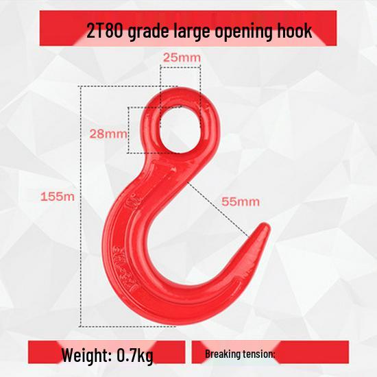 Universal Swivel Clevis Hook for Hoist Crane Rigging and Lifting