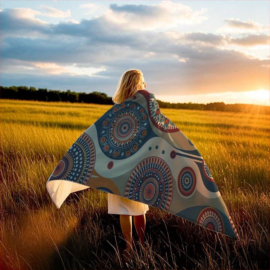 Bohemian Dream Catcher Blanket Reversible Flannel Throw for Free Spirits AllSeason Comfort Artful Expression Gift