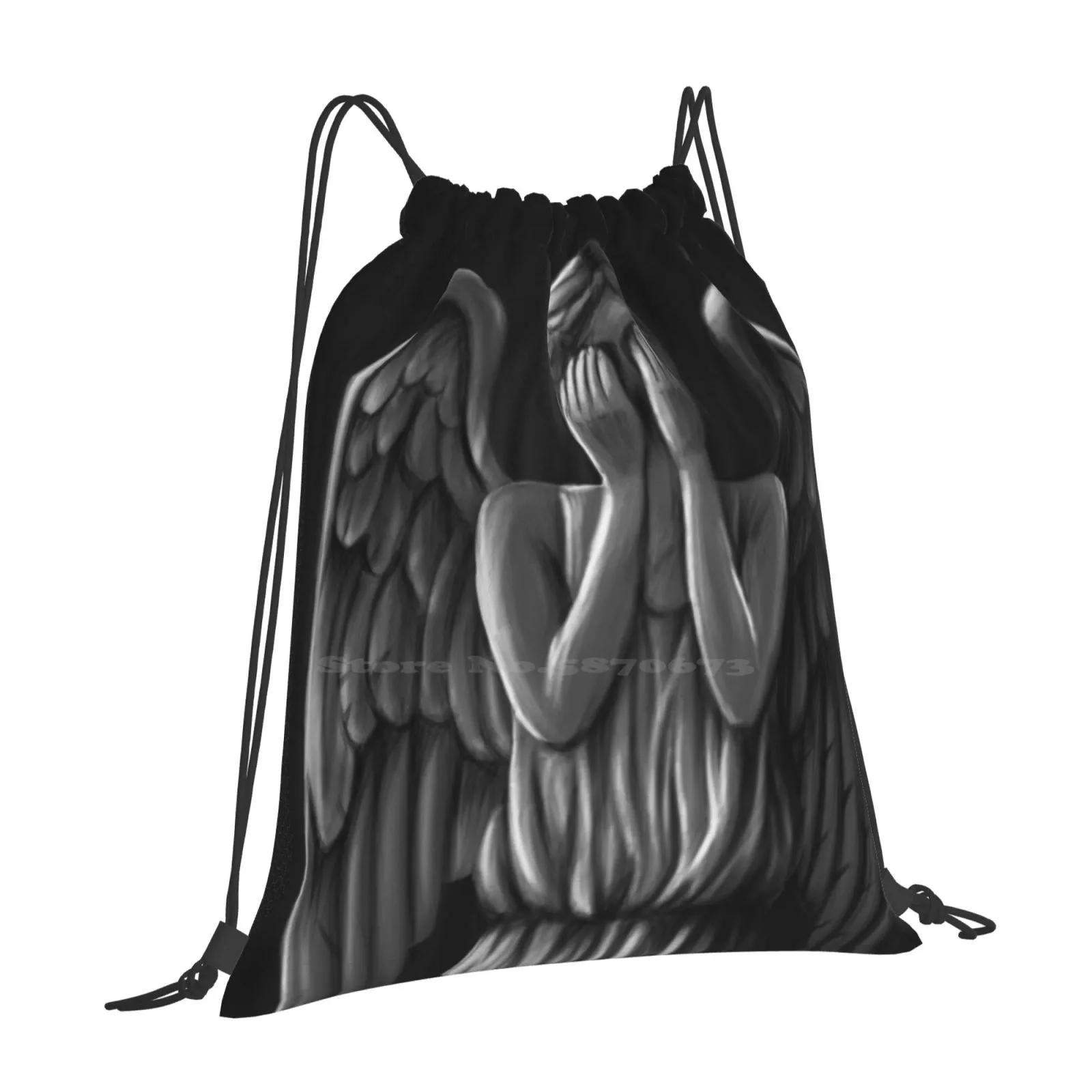 Weeping Angel Pattern Design Laptop Travel School Bags Weeping Angel OneSize
