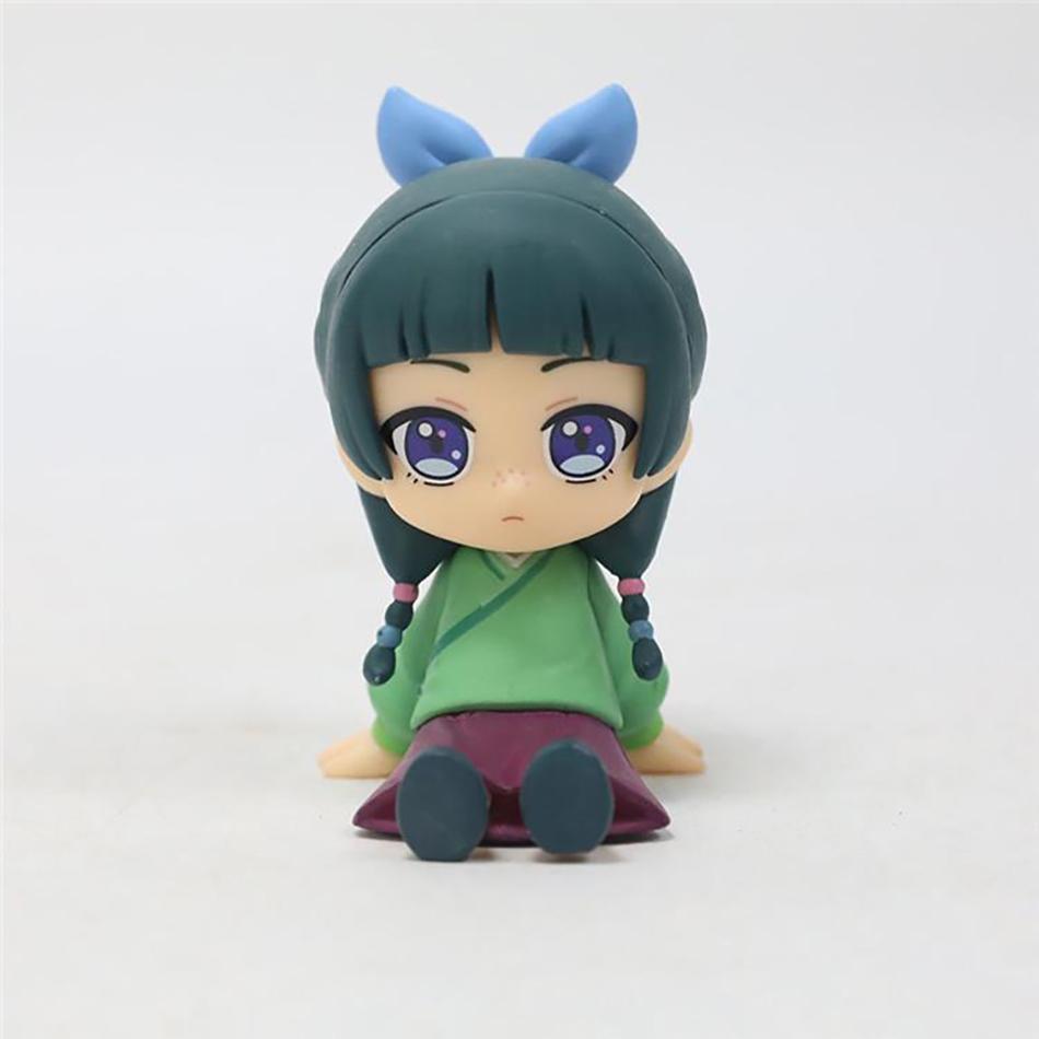 The Apothecary Diaries Maomao Jinshi Q Chibi Sitting Mini Figures Pvc Collectible Desktop Car Decor Anime Periphery Toys Gifts